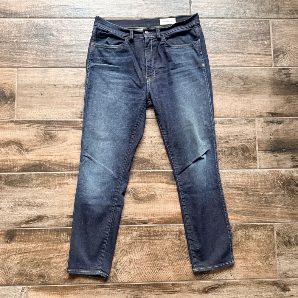 Imogene + Willie Women Josette High Rise Slim Straight Cone Mills Denim Jeans,31